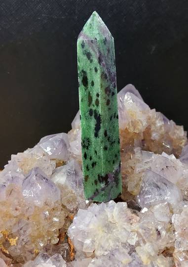 Ruby and Zoisite Crystal Point (A) image 0